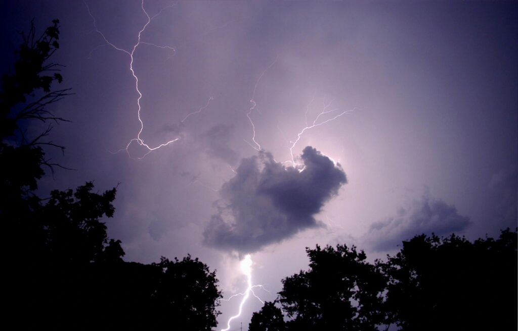 Lightning storm over Northwest Arkansas - protect your tech